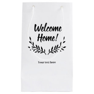 Welcome home personalized gift goodie bags