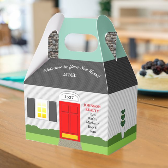 Welcome Home Personalized Housewarming Favor Boxes (Creator Uploaded)