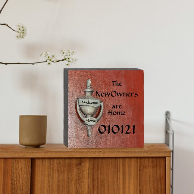 Welcome Home Personalized New Home Wooden Box Sign (Creator Uploaded)