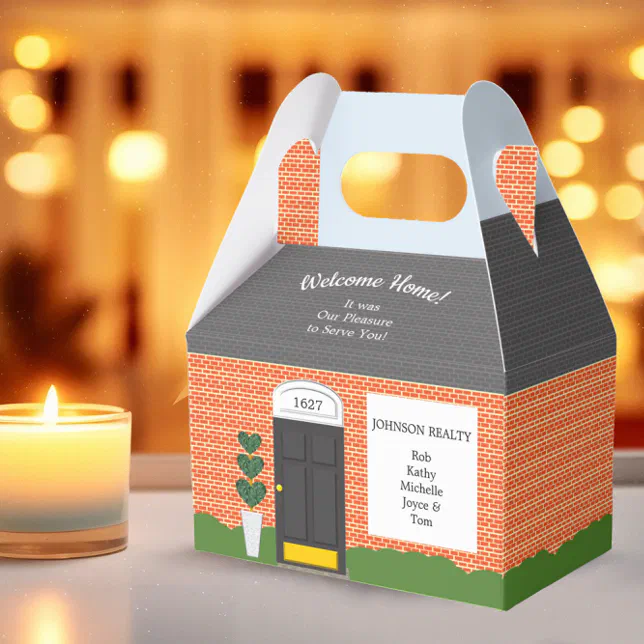 Welcome Home Personalized Realtor Gift Box | Zazzle