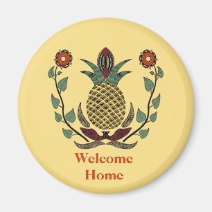 Welcome Home Pineapple Magnet