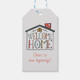 Welcome Home Real Estate Client Gift Tag Label