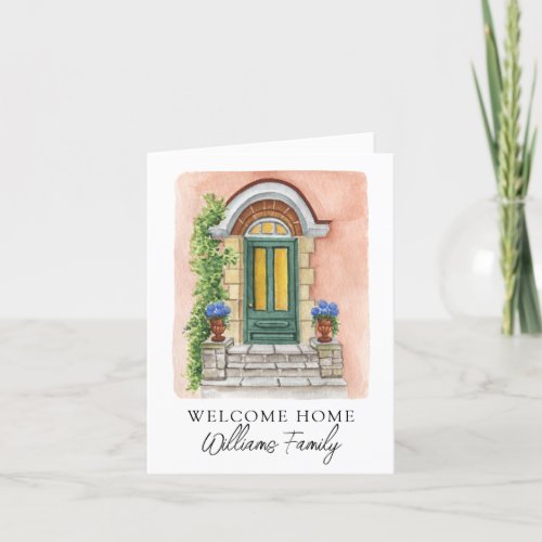 Welcome Home Real Estate Closing Day Thank You Card