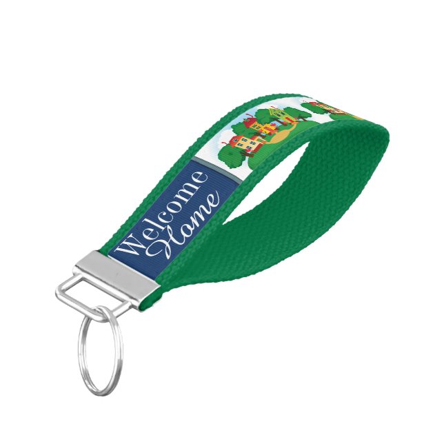Welcome Home Real Estate / Other Wrist Key Chain (Angled Down)