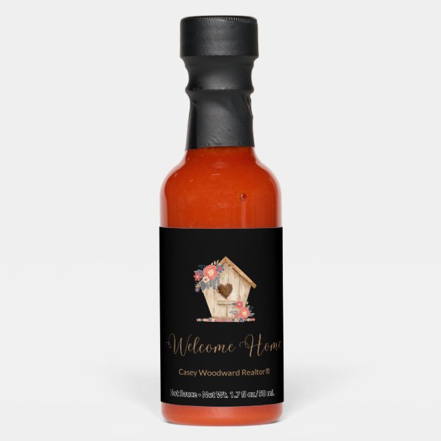 Welcome Home Realtor Appreciation for Housewarming Hot Sauces (Front)