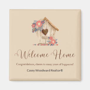 Welcome Home Realtor Congratulations Magnet