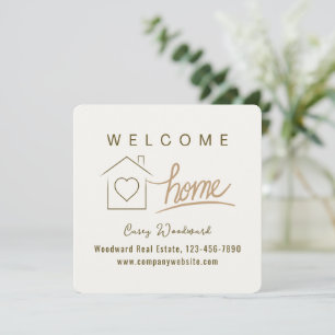 Welcome Home Realtor Congratulations Minimalist