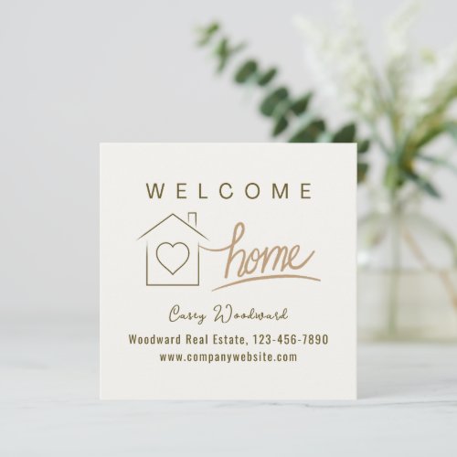 Welcome Home Realtor Congratulations Minimalist 