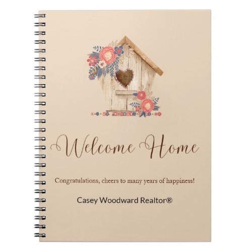 Welcome Home Realtor Congratulations Notebook