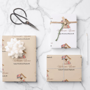 Welcome Home Realtor Congratulations Wrapping Paper Sheets