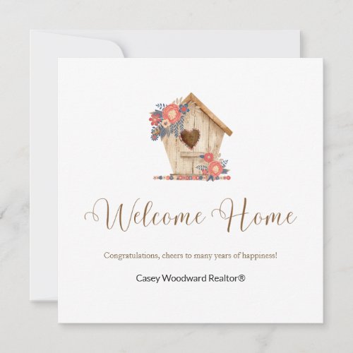 Welcome Home Realtor Personalized  