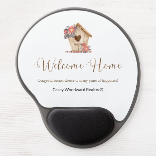 Welcome Home Realtor Personalized  Gel Mouse Pad