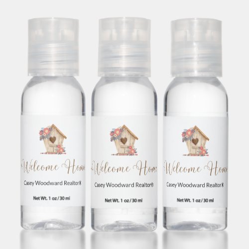 Welcome Home Realtor Personalized  Hand Sanitizer