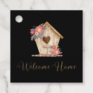 Welcome Home Realtor Personalized in Black Color Favor Tags