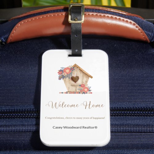 Welcome Home Realtor Personalized Luggage Tag