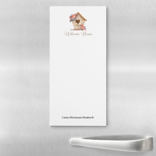 Welcome Home Realtor Personalized  Magnetic Notepad