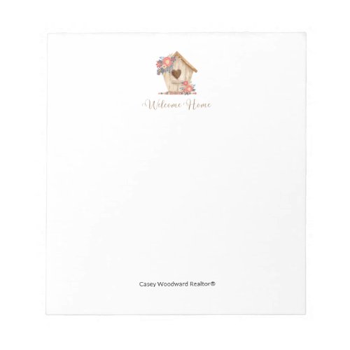 Welcome Home Realtor Personalized  Notepad