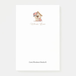 Welcome Home Realtor Personalized Post-it Notes
