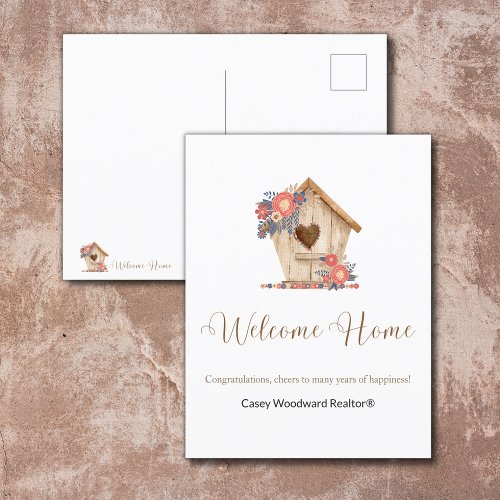 Welcome Home Realtor Personalized   Postcard