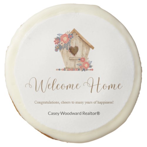 Welcome Home Realtor Personalized  Sugar Cookie