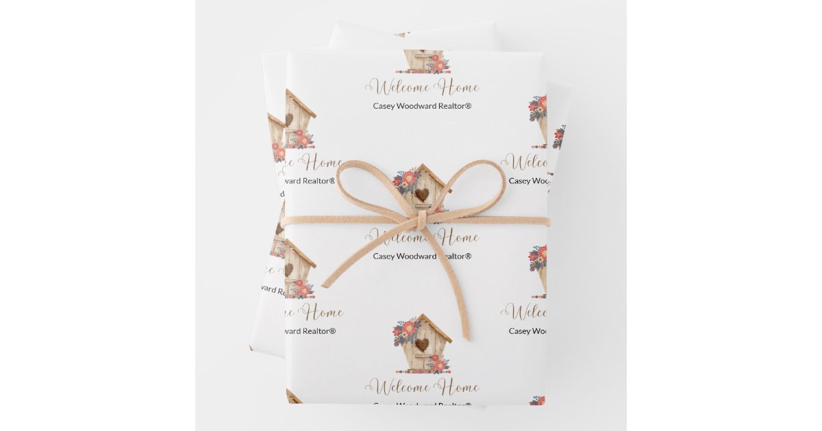Welcome Home Gift Wrapping Paper – Real Estate Supply Store