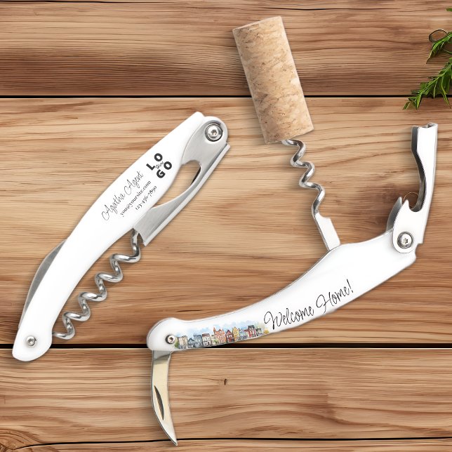 Welcome Home Realty New Home Gift Waiter's Corkscrew (Welcome Home New Home Gift, Real Estate Marketing, Waiter's Corkscrew)