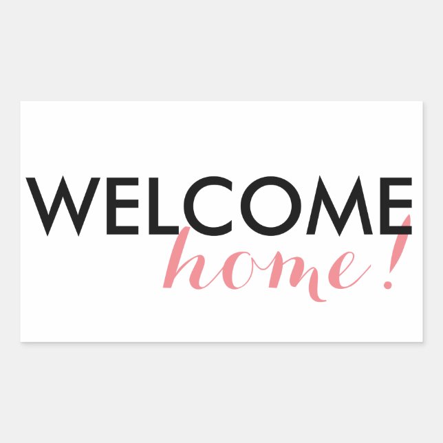 Welcome Home! Rectangular Sticker (Front)