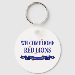 Welcome Home Red Lions Keychain
