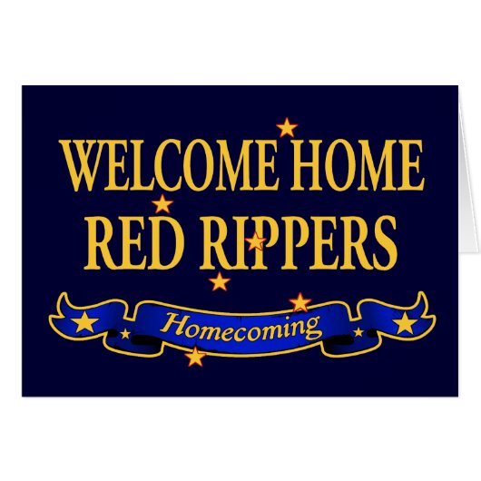 Welcome Home Red Rippers Cards (Front Horizontal)