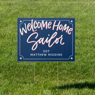 Welcome Home Sailor, Deployment Sign