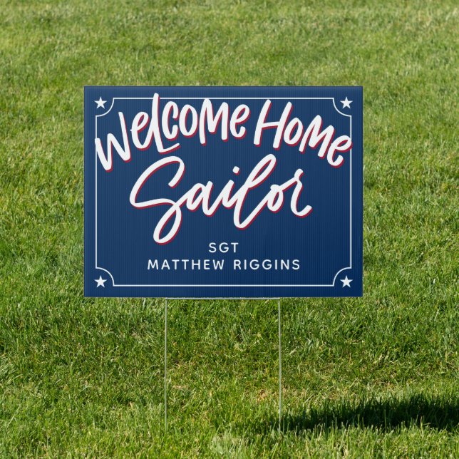 Welcome Home Sailor, Deployment Sign (Insitu)