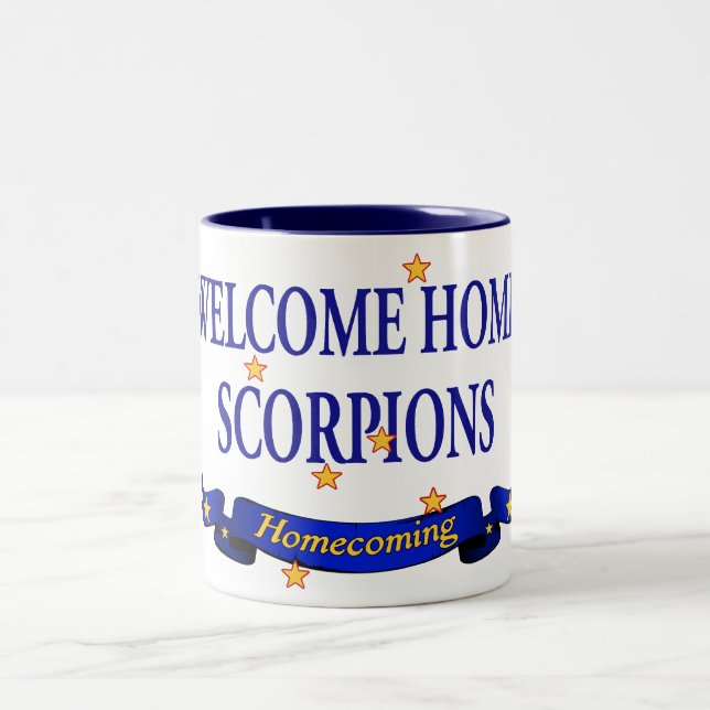 Welcome Home Scorpions Two-Tone Coffee Mug (Center)