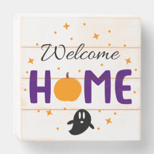 Welcome Home Sign Halloween Porch Sign