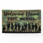 Welcome Home Soldier | Military Camouflage Banner