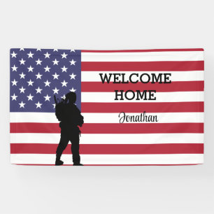 Welcome Home Soldier   Military Flag Banner