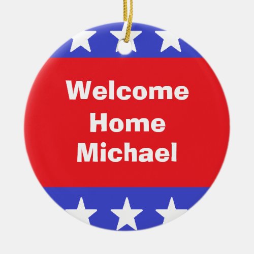 Welcome Home Soldier  Ornament