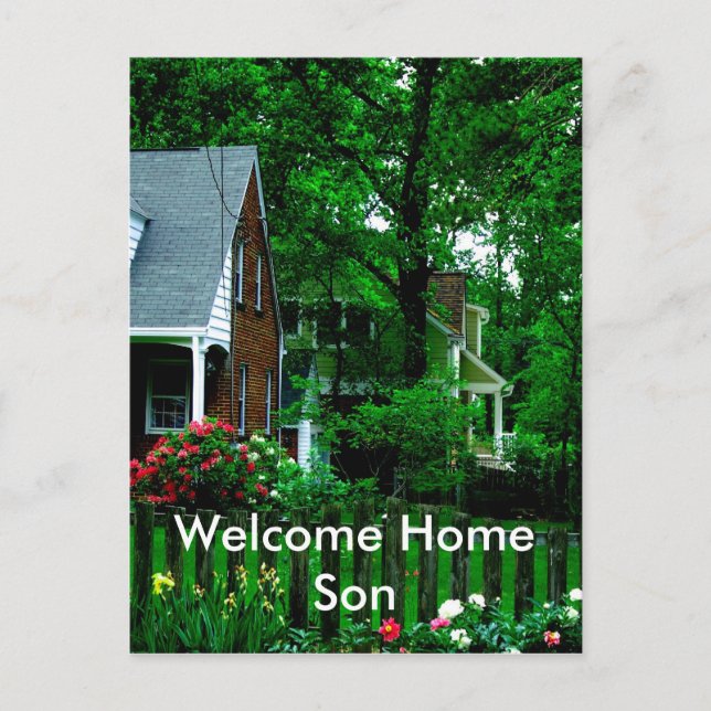 welcome home son postcard (Front)