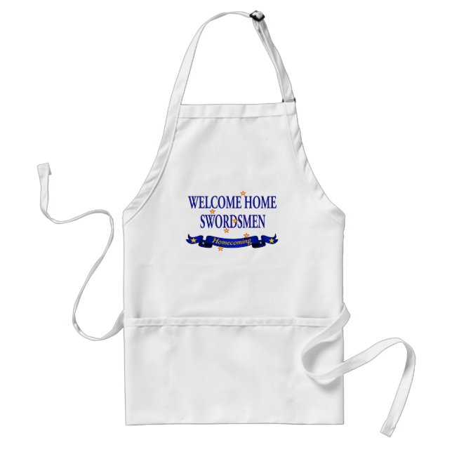 Welcome Home Swordsmen Adult Apron (Front)