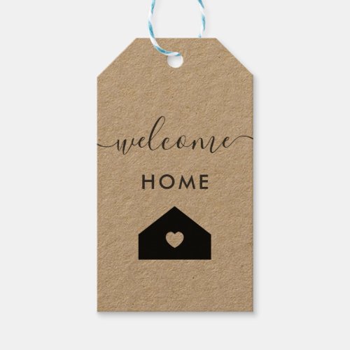 Welcome Home Tag Realtor Client Gift Tag Kraft G Gift Tags