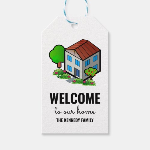 Welcome Home Thank You Housewarming Party Favors Gift Tags