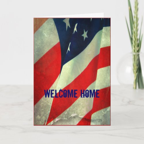 Welcome HomeThank you Military Card