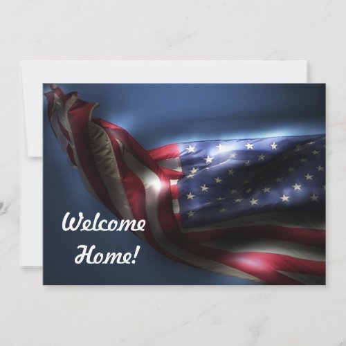 Welcome Home Troops!-U.S. Flag Invite