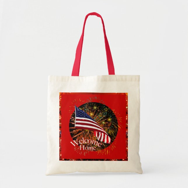 Welcome Home Troops Tote Bag (Front)