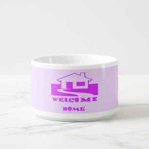 WELCOME HOME TWO SHADES OF PURPLE PLUS LOGO BOWL
