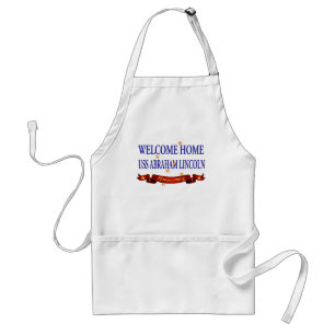 Welcome Home USS Abraham Lincoln Adult Apron