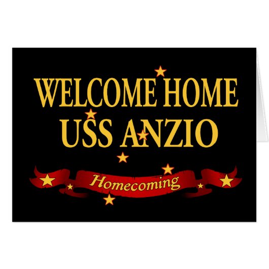 Welcome Home USS Anzio Cards (Front Horizontal)