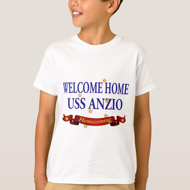 Welcome Home USS Anzio T-Shirt (Front)
