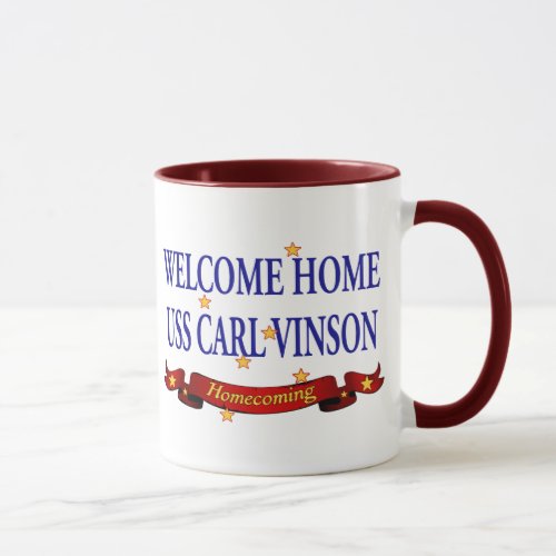 Welcome Home USS Carl Vinson Mug