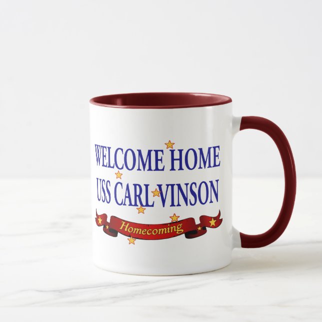 Welcome Home USS Carl Vinson Mug (Right)