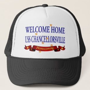 Welcome Home USS Chancellorsville Trucker Hat